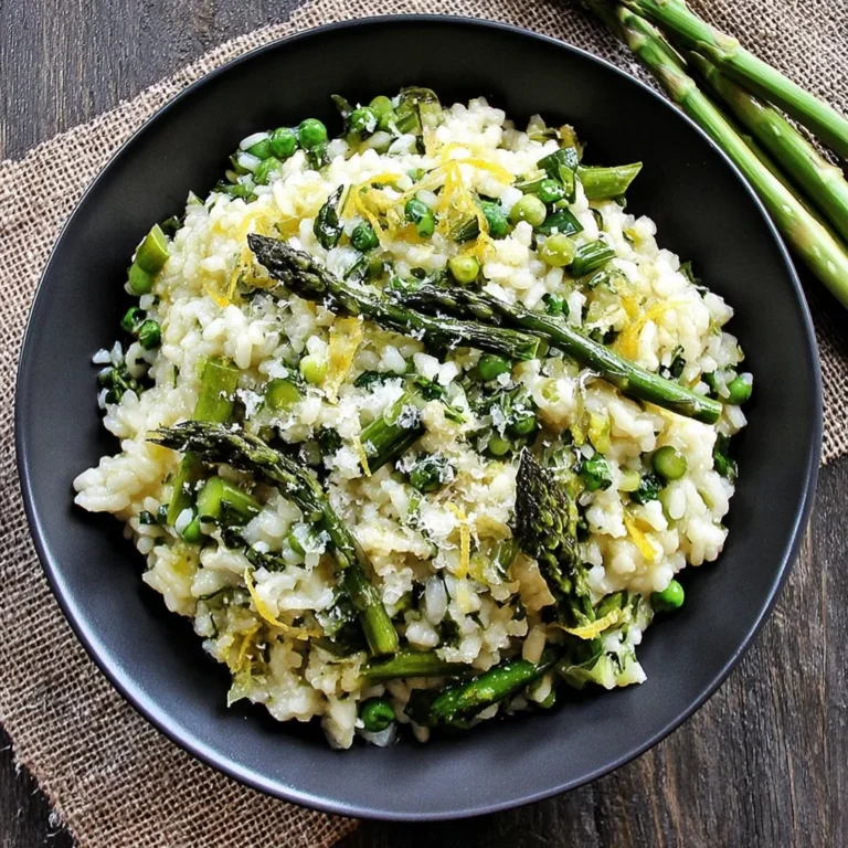 Lemon Risotto with Peas and Asparagus Recipe