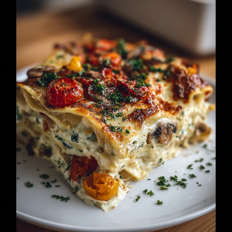 Loaded Veggie White Lasagna Recipe