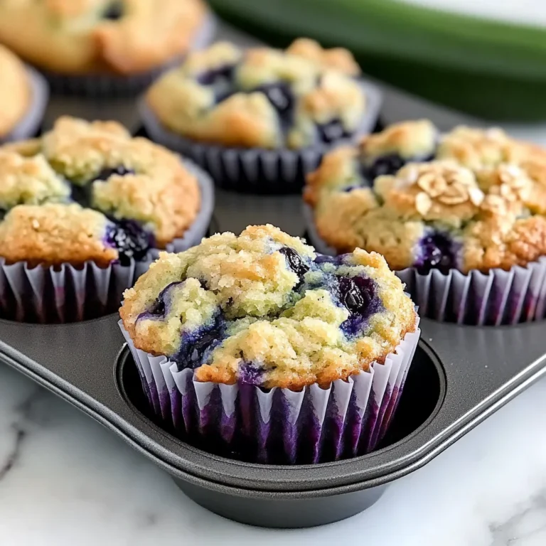 Applesauce Blueberry Zucchini Muffins Recipe