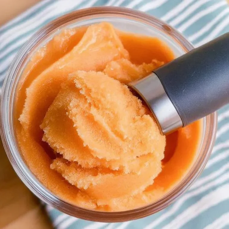 Ninja Creami Orange Sorbet Made with Jell-O Recipe