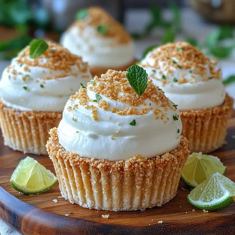 Heavenly No-Bake Mini Key Lime Pies Recipe
