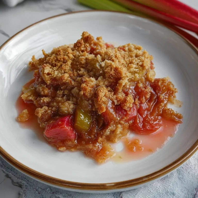 Rhubarb Crisp Recipe