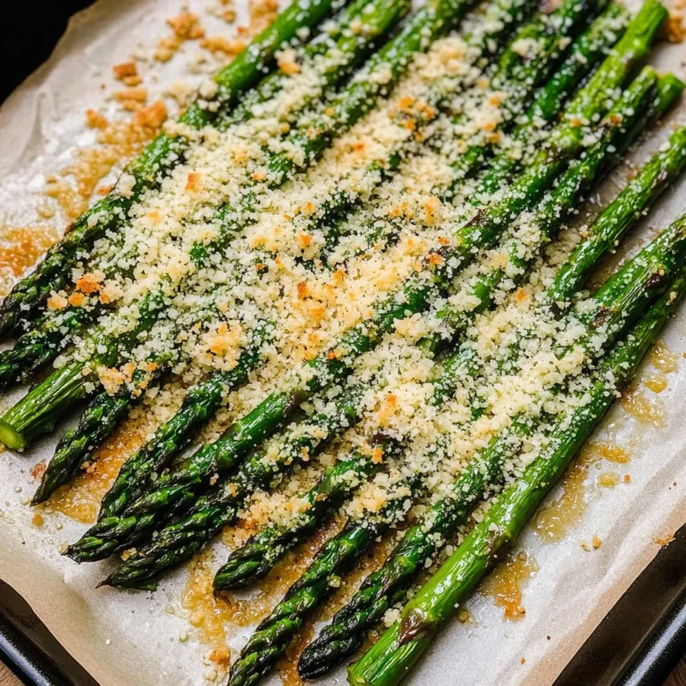 Oven Roasted Garlic Parmesan Asparagus Recipe