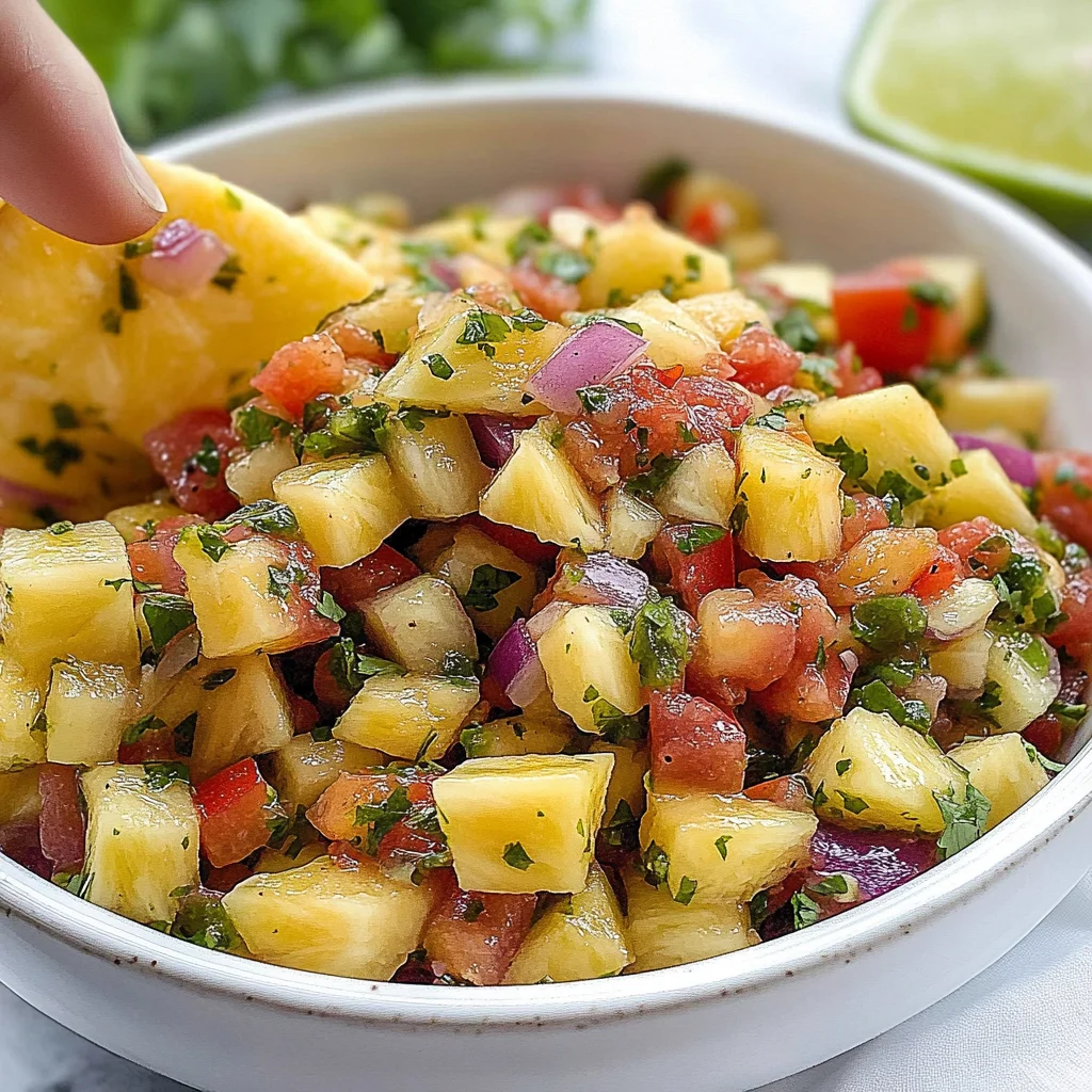 Pineapple Salsa step by step