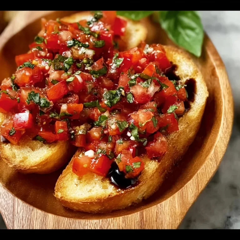 Juicy Bruschetta with Balsamic Glaze Recipe