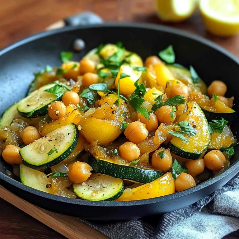 Zucchini Chickpea Skillet Dinner Recipe