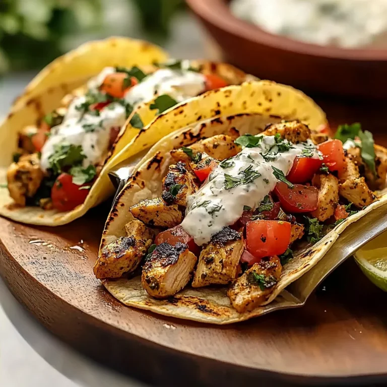 Grilled Mediterranean Chicken Tacos Recipe