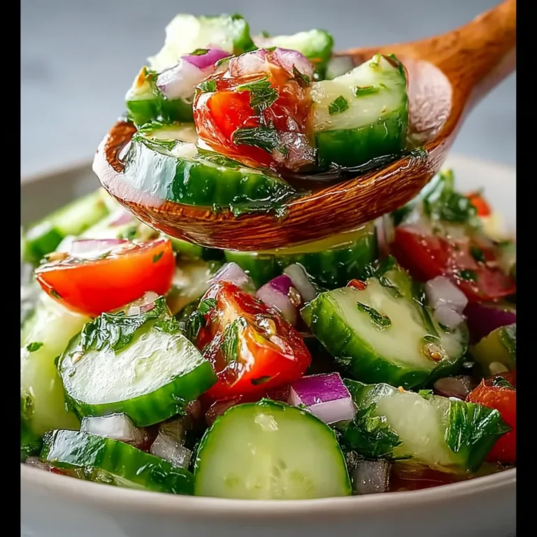 Quick Italian Cucumber Salad Recipe