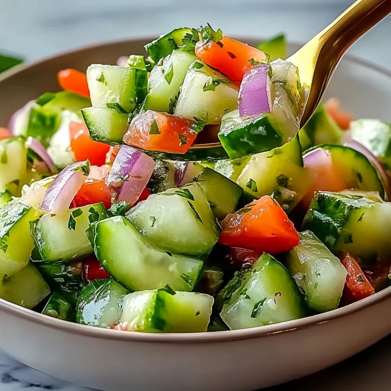 Quick Italian Cucumber Salad Recipe