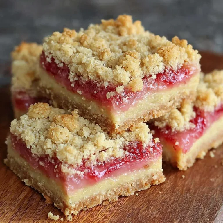 Rhubarb Crumble Squares Recipe