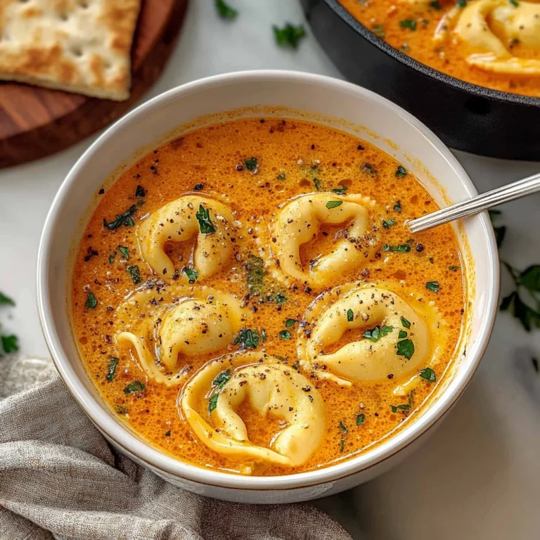 Cheesy Tomato Tortellini Soup Recipe