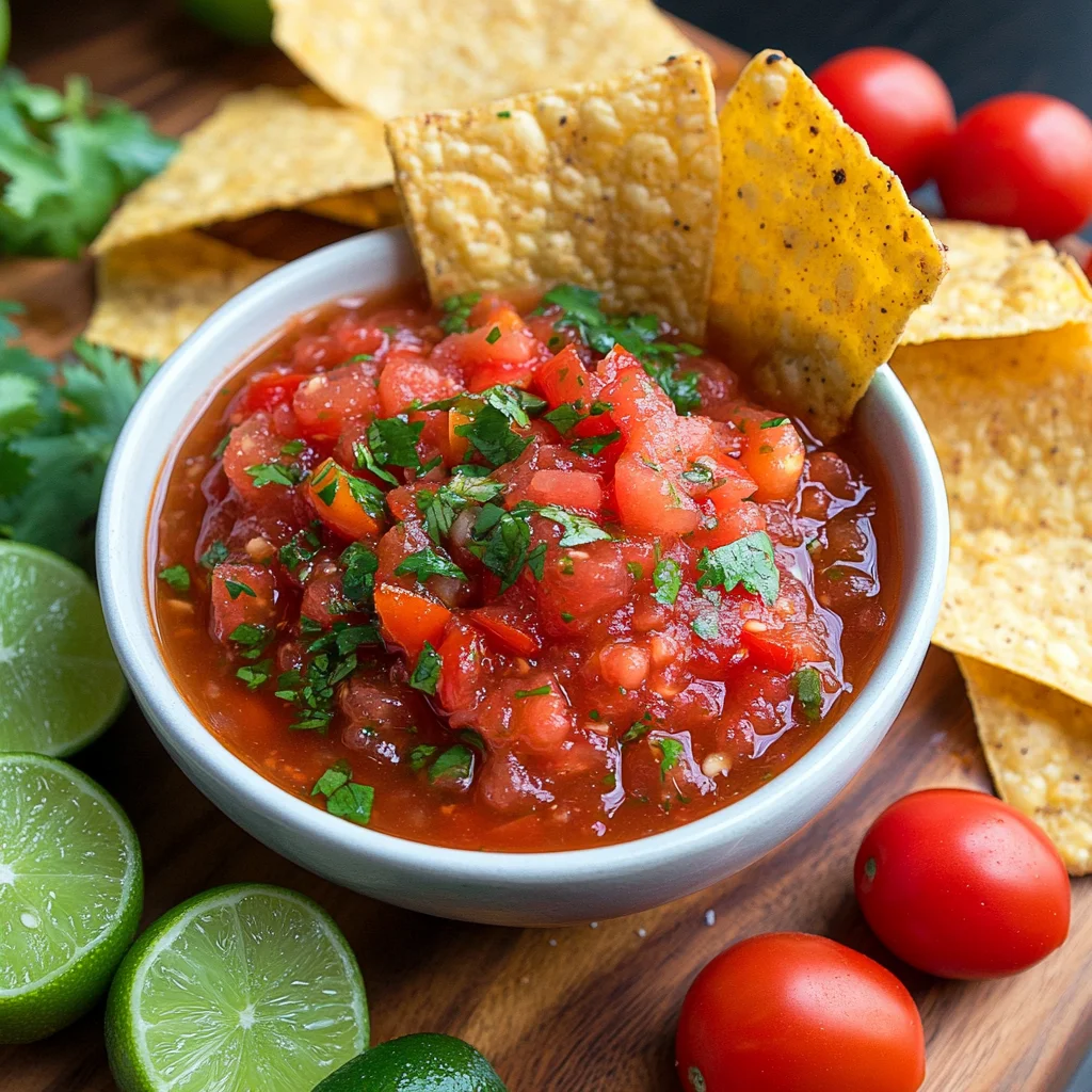 Roasted Cherry Tomato Salsa step by step