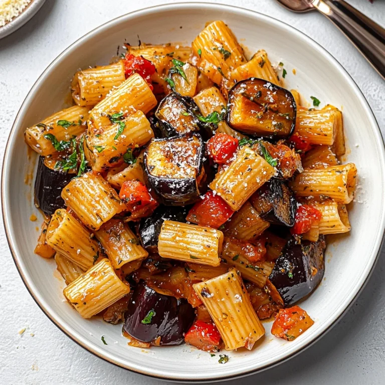 Eggplant and Fresh Tomato Pasta Recipe
