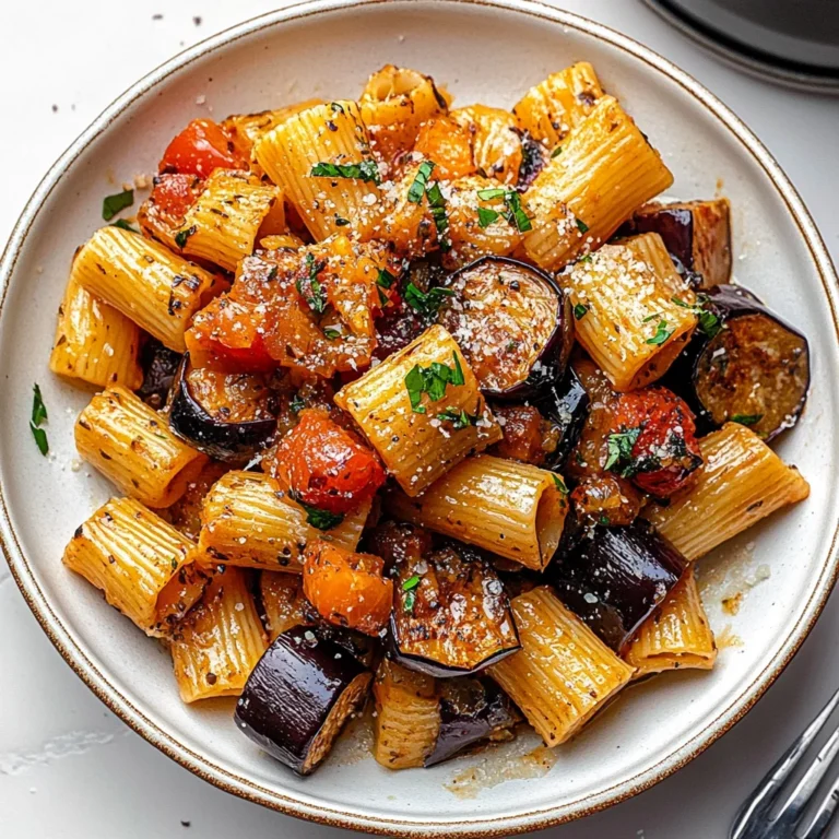Eggplant and Fresh Tomato Pasta Recipe