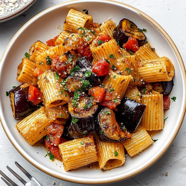 Eggplant and Fresh Tomato Pasta Recipe