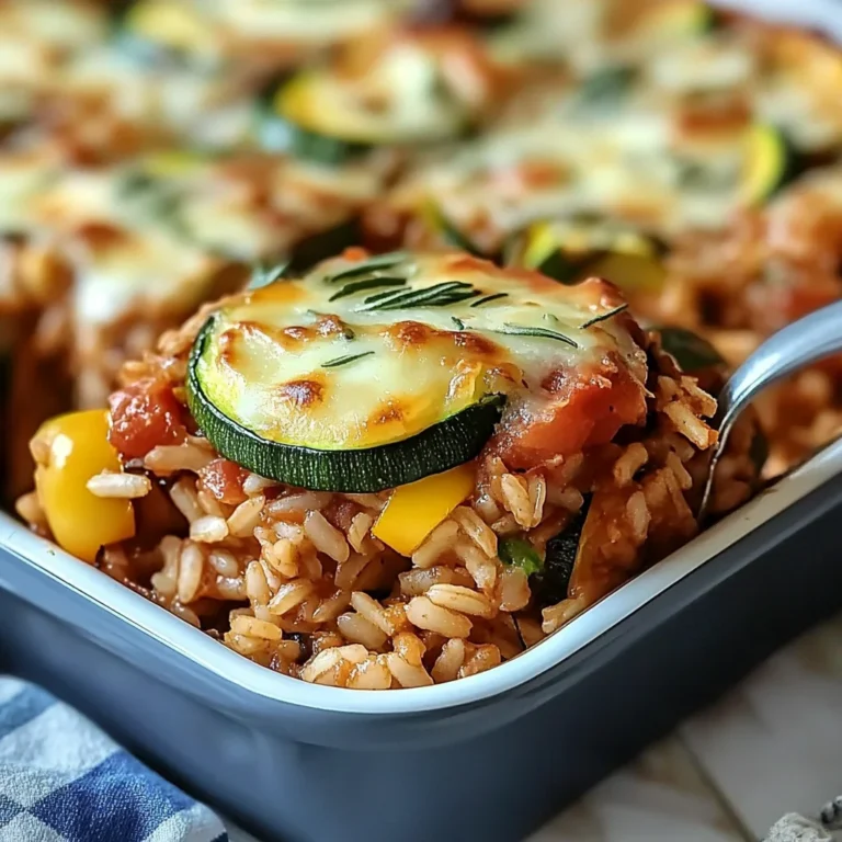 Quick Weeknight Zucchini and Rice Casserole Recipe