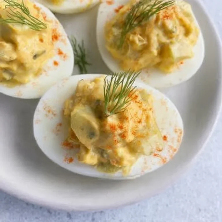 Dill Pickle Deviled Eggs Recipe