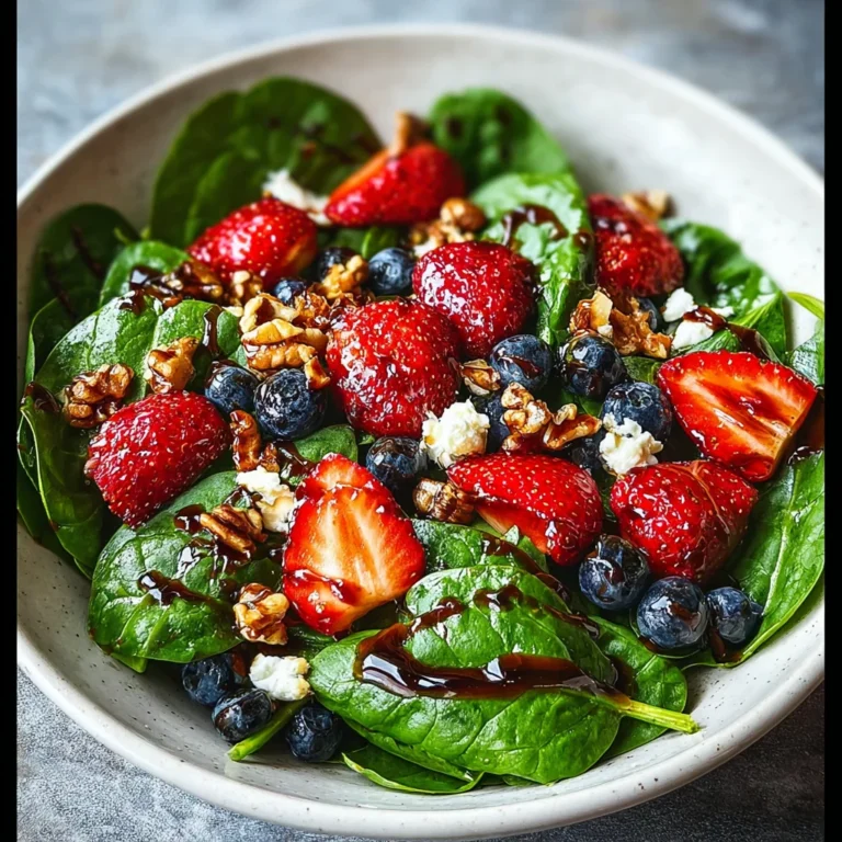 Spinach Strawberry Salad with Balsamic Dressing Recipe