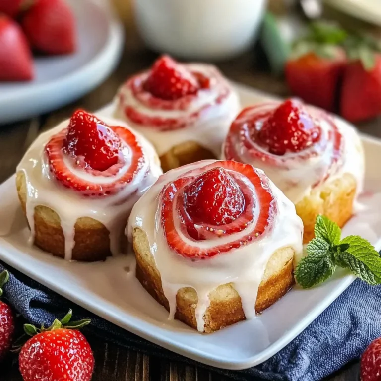 Strawberry Cheesecake Cinnabon Rolls Recipe
