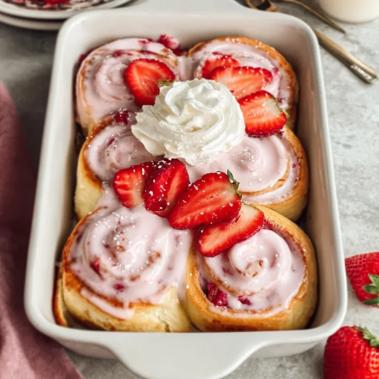 Strawberry Cinnamon Rolls Recipe