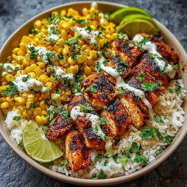 Street Corn Chicken Rice Bowl Recipe