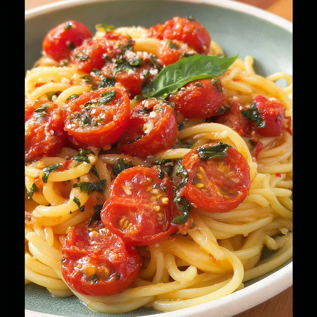 Tomato Basil Pasta ready in 15 mins step by step