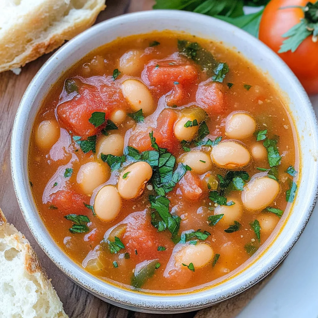 Tomato Bean Soup step by step