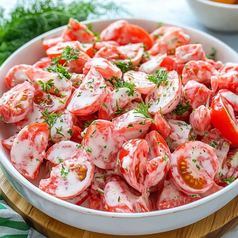 Tomato Garlic Salad Recipe