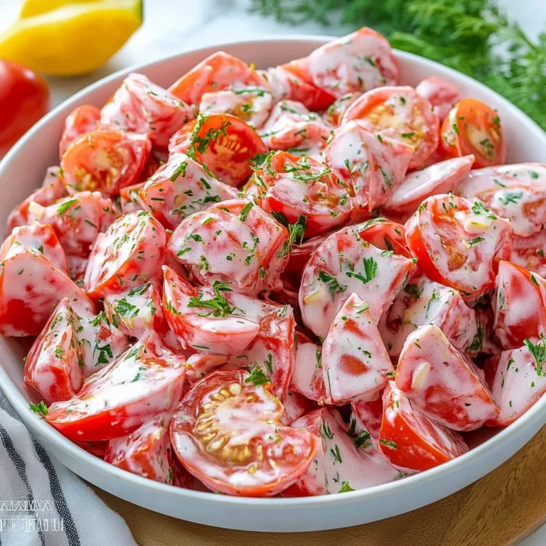 Tomato Garlic Salad Recipe