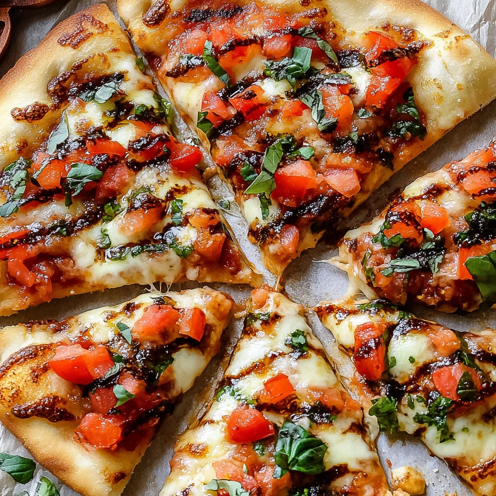 Bruschetta Pizza or The ultimate 6-ingredient Bruschetta Pizza to elevate homemade pizza night step by step