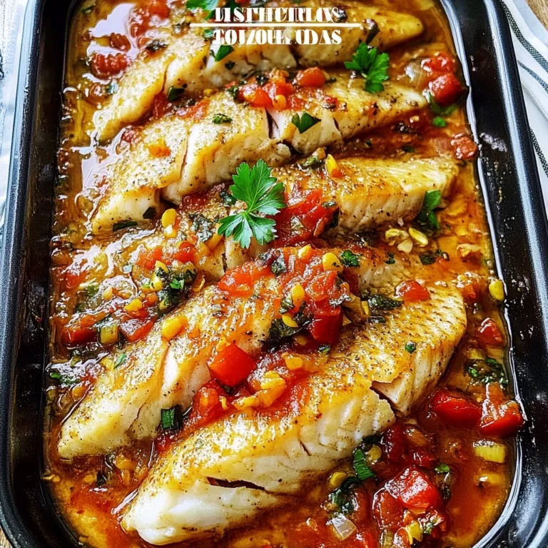 Mediterranean Style Baked Tilapia Recipe