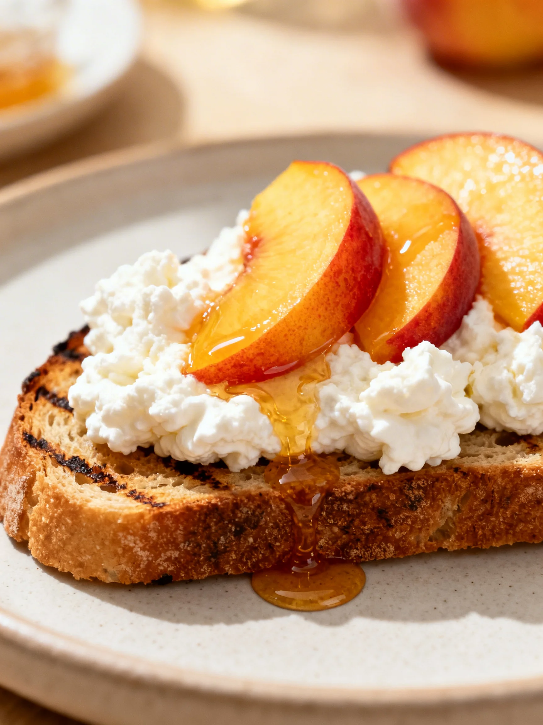 Best Peach Bruschetta With Whipped Ricotta step by step
