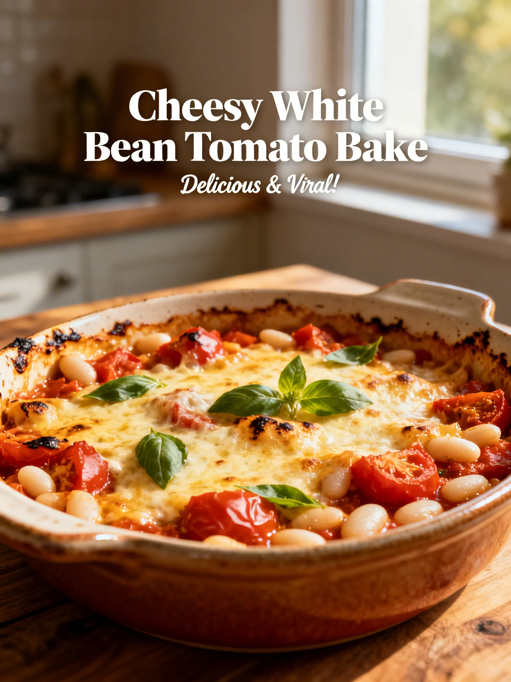 Cheesy White Bean Tomato Bake step by step