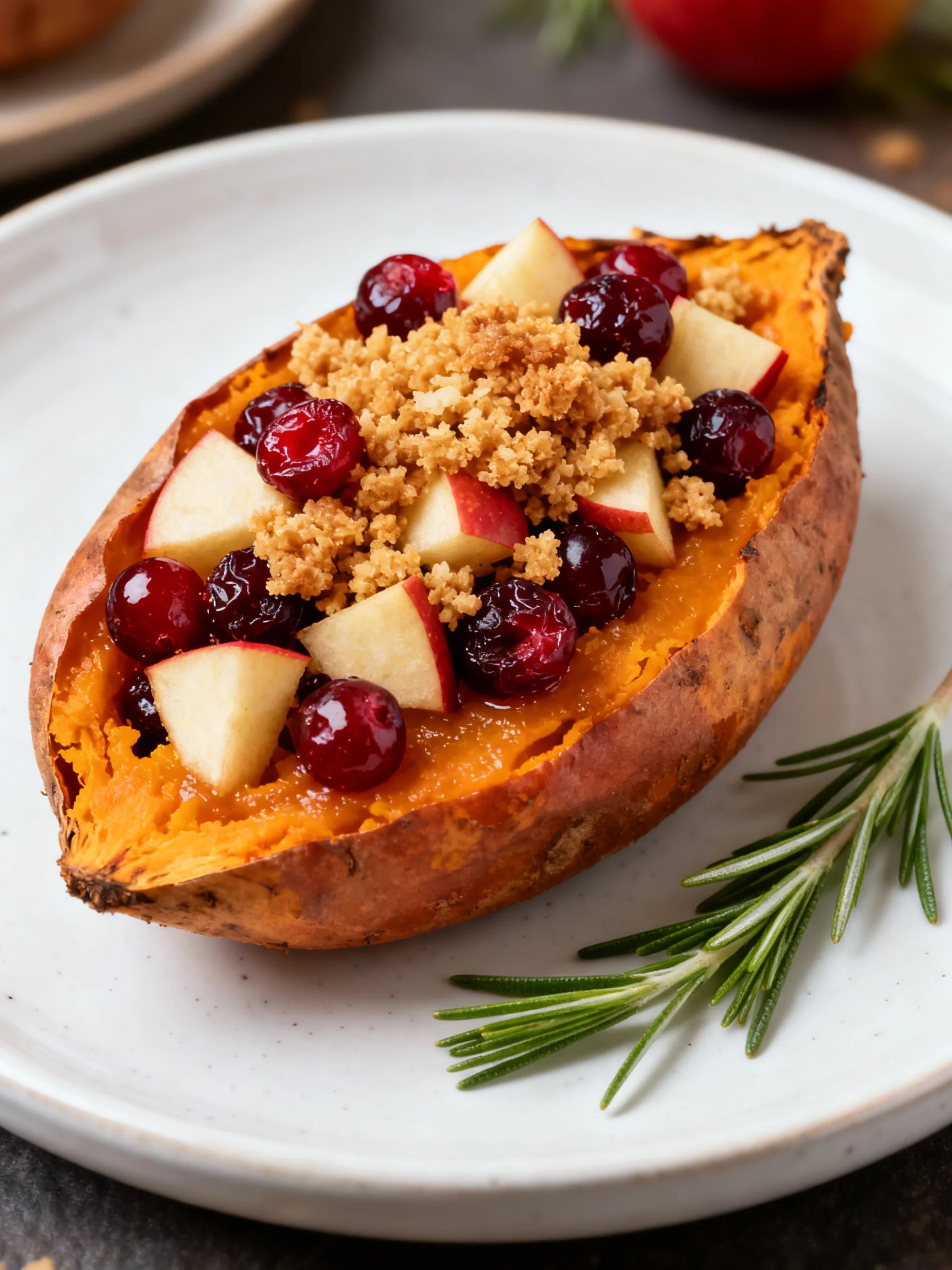 Cranberry Apple Twice-Baked Sweet Potatoes: A Festive & Flavorful Side Dish step by step