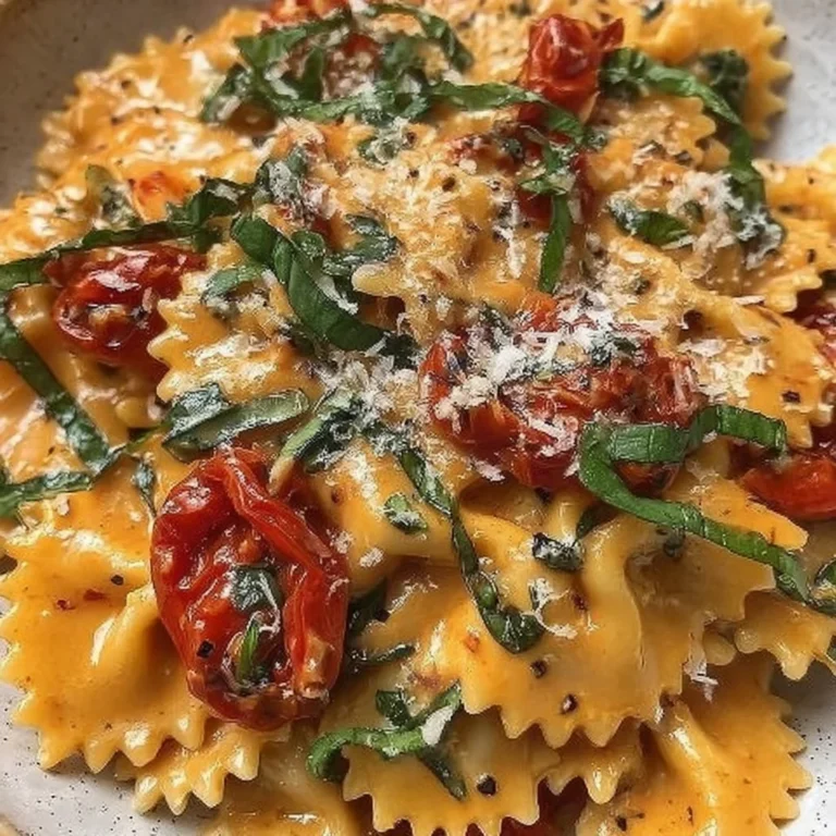 Creamy Tuscan Slow Roasted Tomato Pasta Recipe