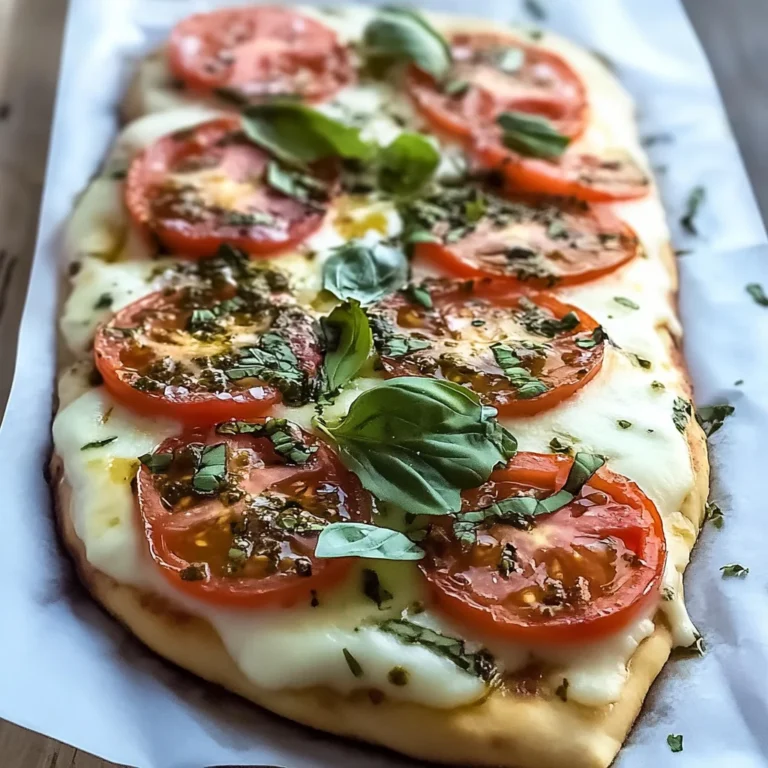 Delicious Margherita Flatbread Pizza Recipe