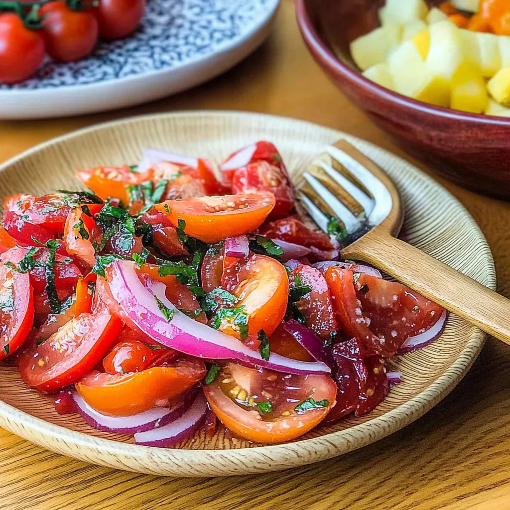 Fresh Tomato Summer Salad step by step
