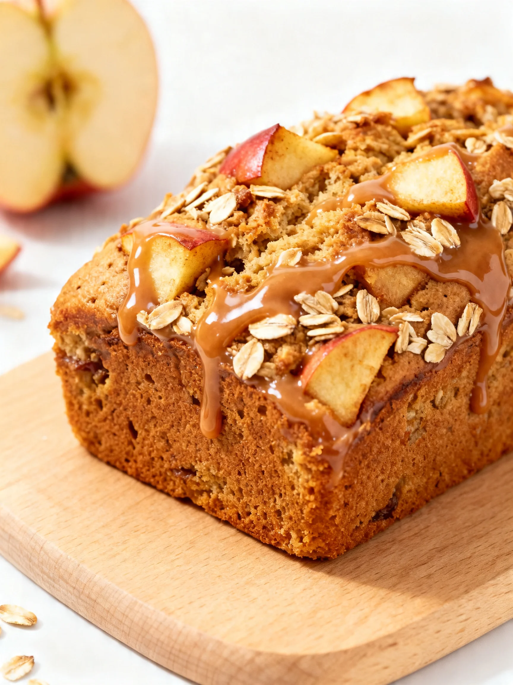 Glazed Apple Cinnamon Oatmeal Bread step by step