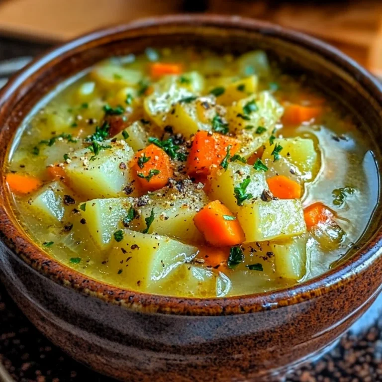 Creamy 4-Vegetable Potato Celery Carrot Onion Soup Recipe