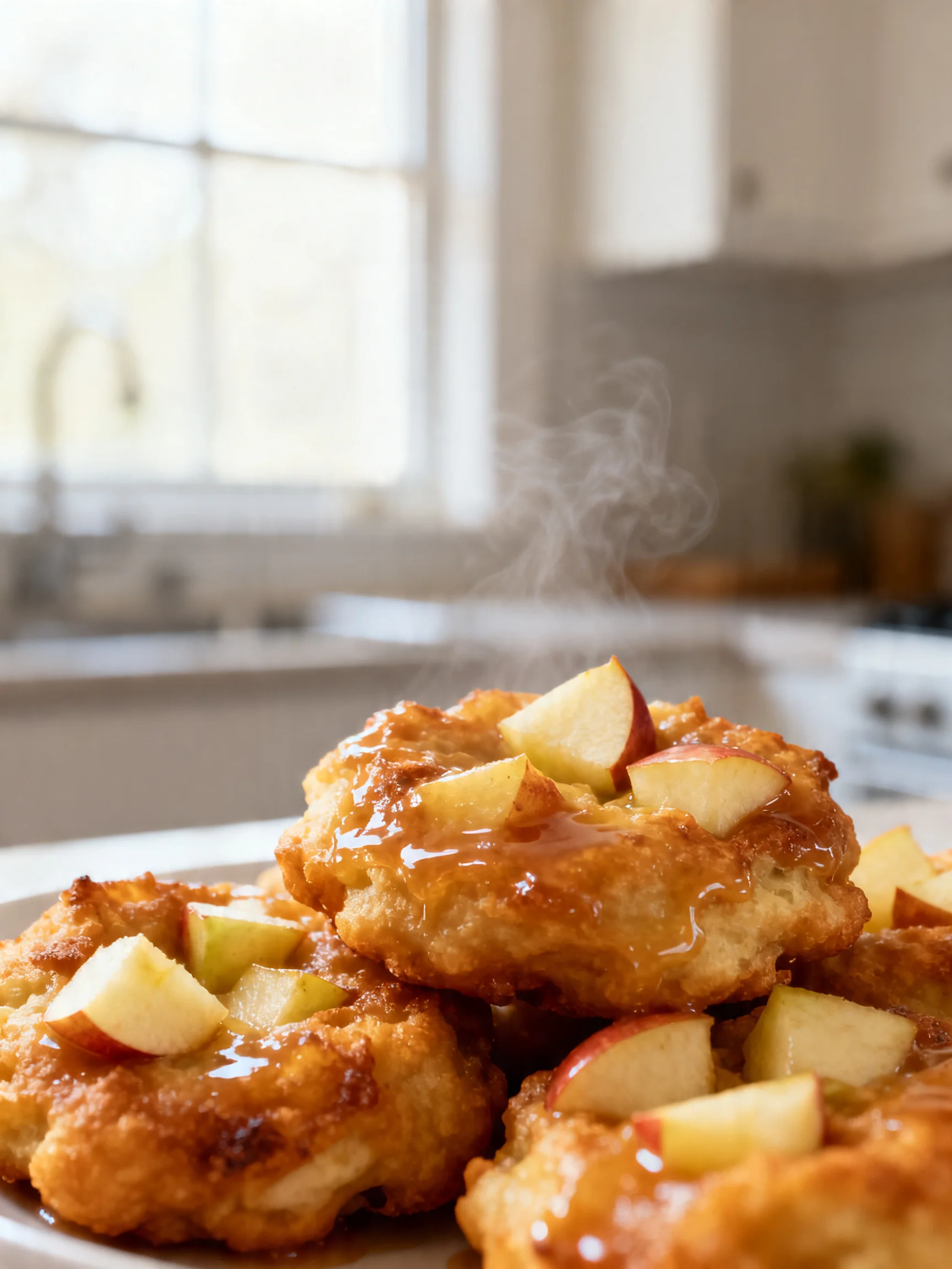 Juicy Air Fryer Apple Fritters step by step