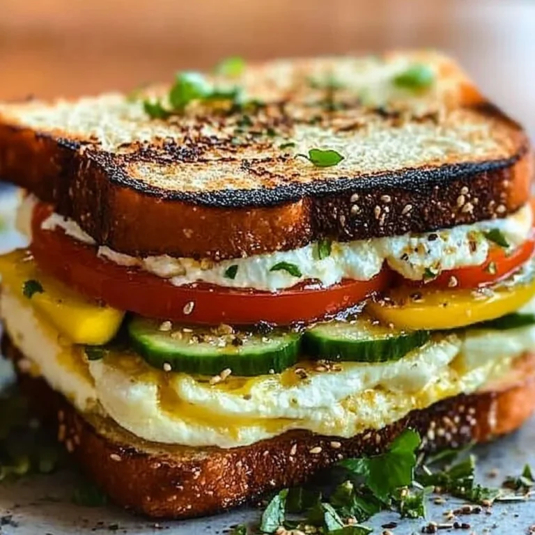 Mediterranean Breakfast Sandwich Recipe