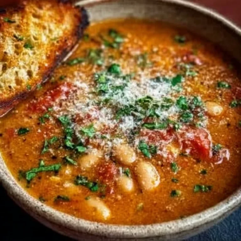 Parmesan Tomato Cannellini Bean Soup Recipe