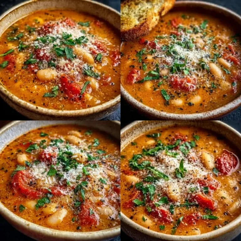 Parmesan Tomato Cannellini Bean Soup Recipe