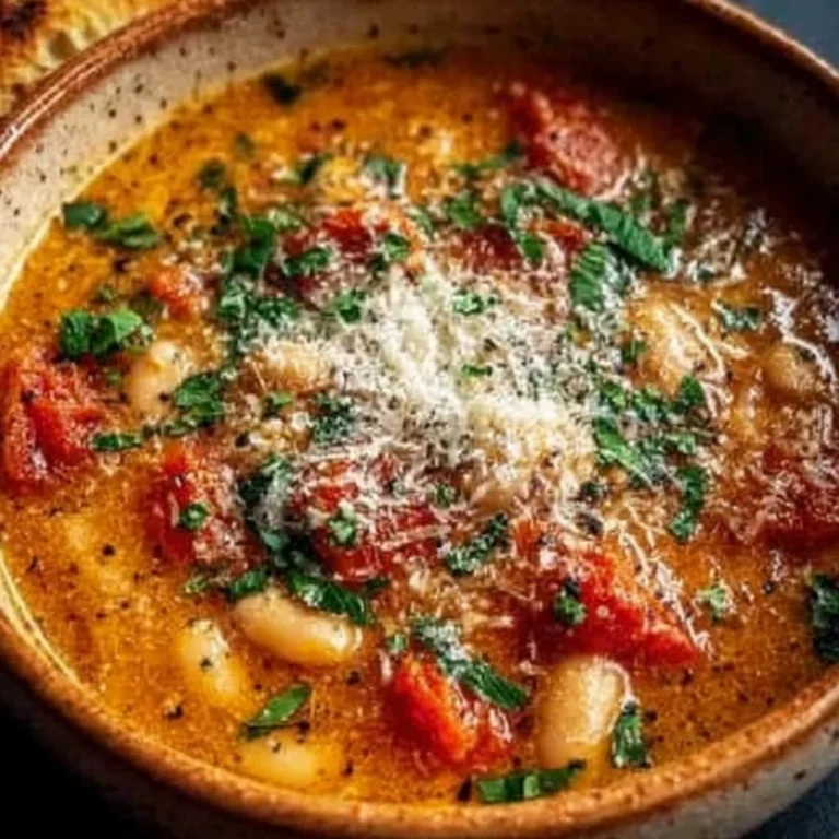 Parmesan Tomato Cannellini Bean Soup Recipe