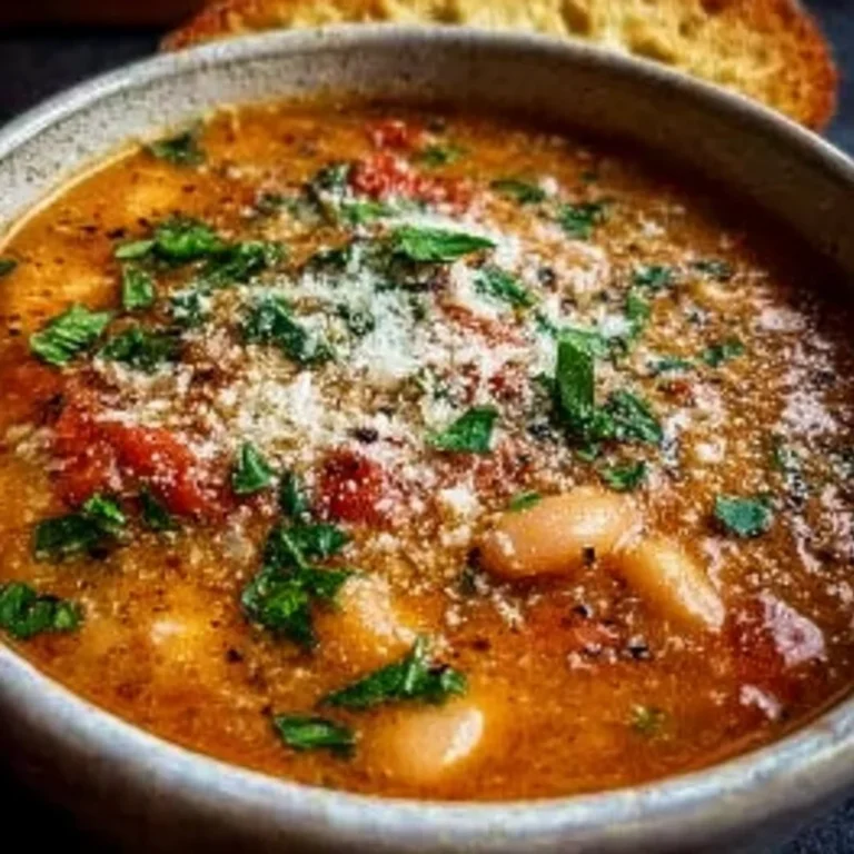 Parmesan Tomato Cannellini Bean Soup Recipe