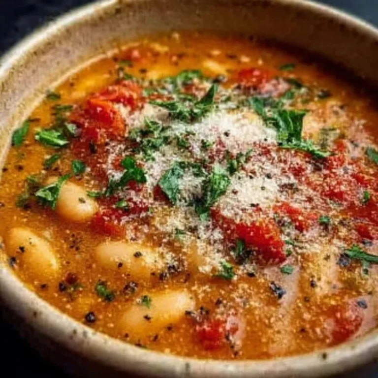 Parmesan Tomato Cannellini Bean Soup Recipe