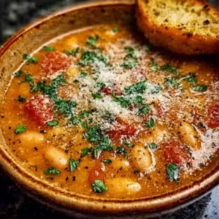 Parmesan Tomato Cannellini Bean Soup Recipe