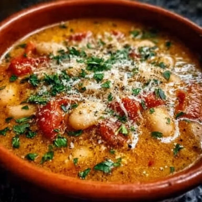 Parmesan Tomato Cannellini Bean Soup Recipe