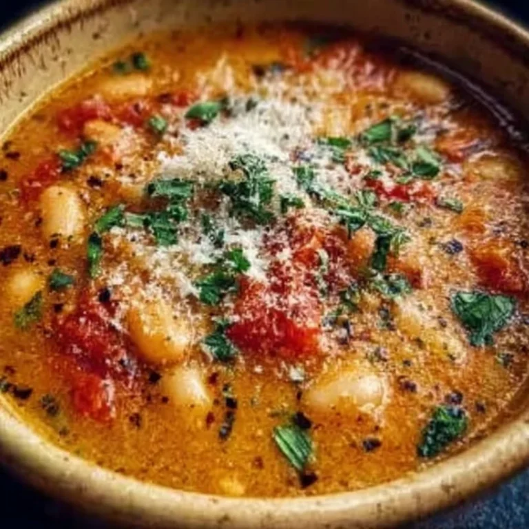 Parmesan Tomato Cannellini Bean Soup Recipe