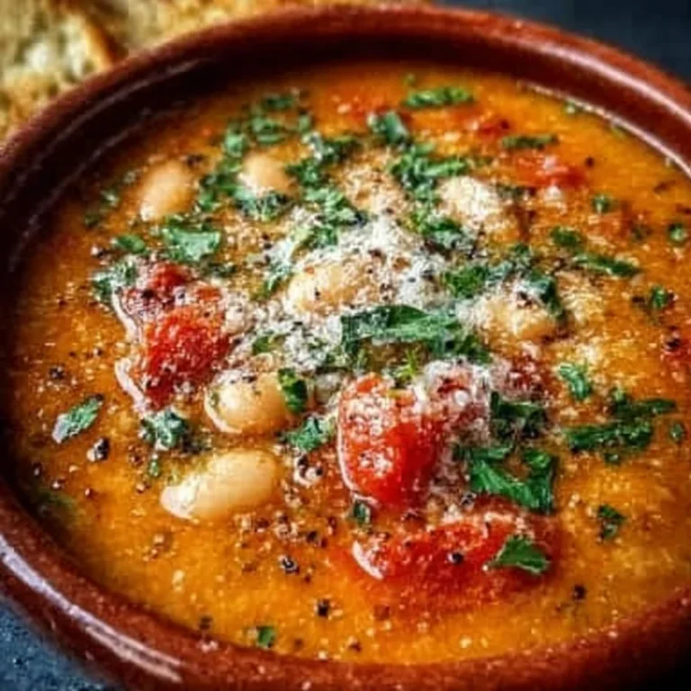 Parmesan Tomato Cannellini Bean Soup Recipe